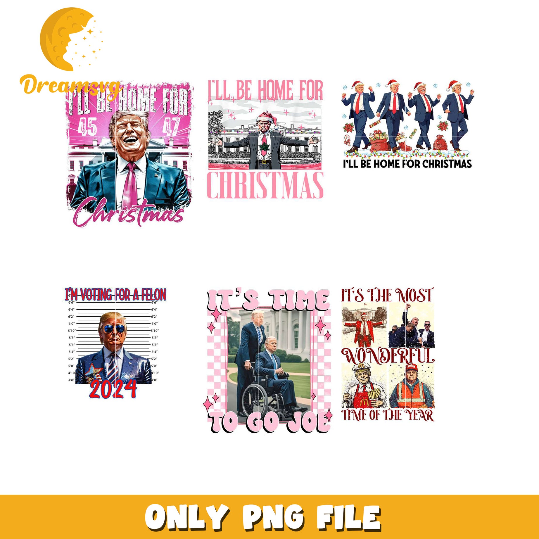 Political Christmas PNG Bundle – DreamSVG Store