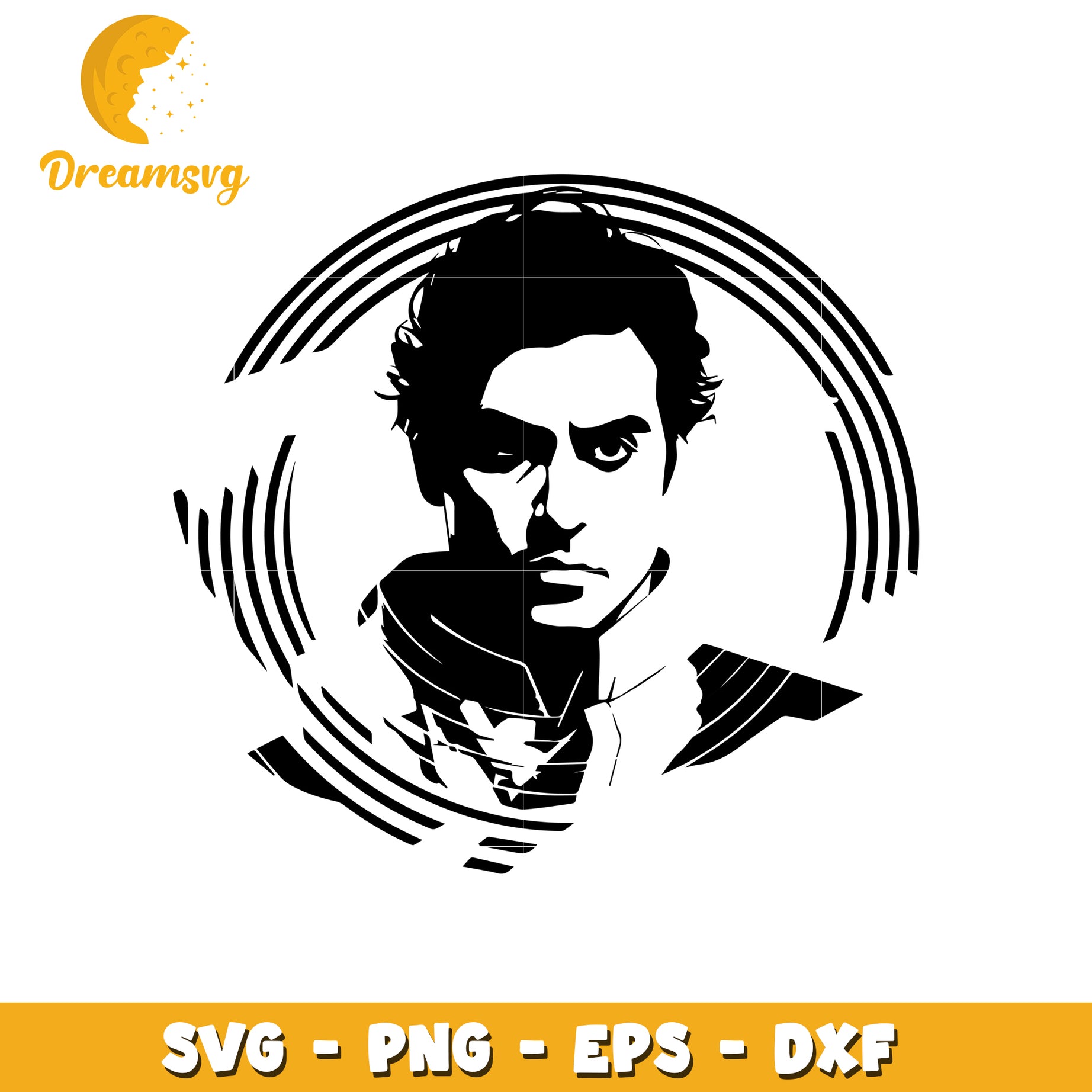 Portrait SVG Cut File Download