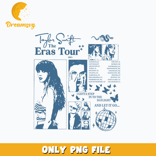 Poster The Eras Tour png, The Eras Tour 2023 png, Eras List Song png