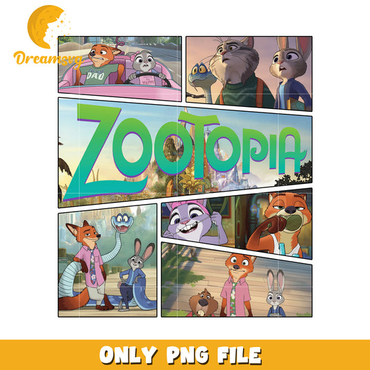 Poster of zootopia png, zootopia animals png, zootopia clipart​ png