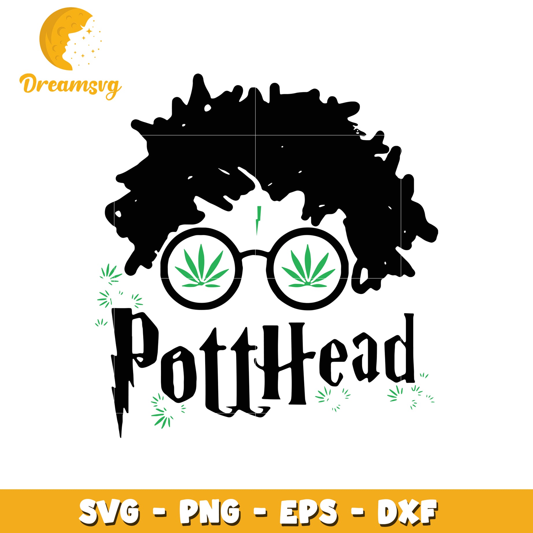 Pothead SVG Cut File Harry Potter Weed