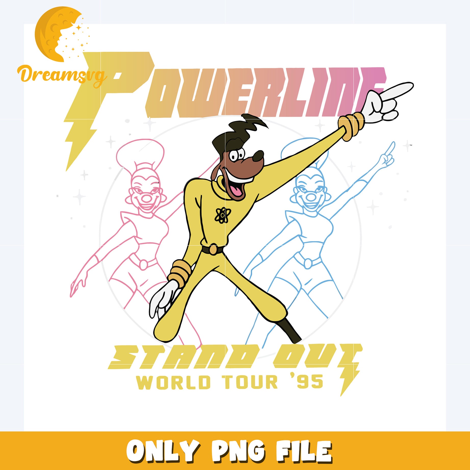 Powerline stand out world tour png, disney characters png, disney cartoons png
