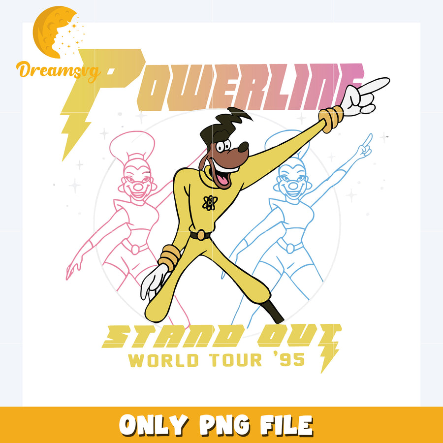 Powerline stand out world tour png, disney characters png, disney cartoons png