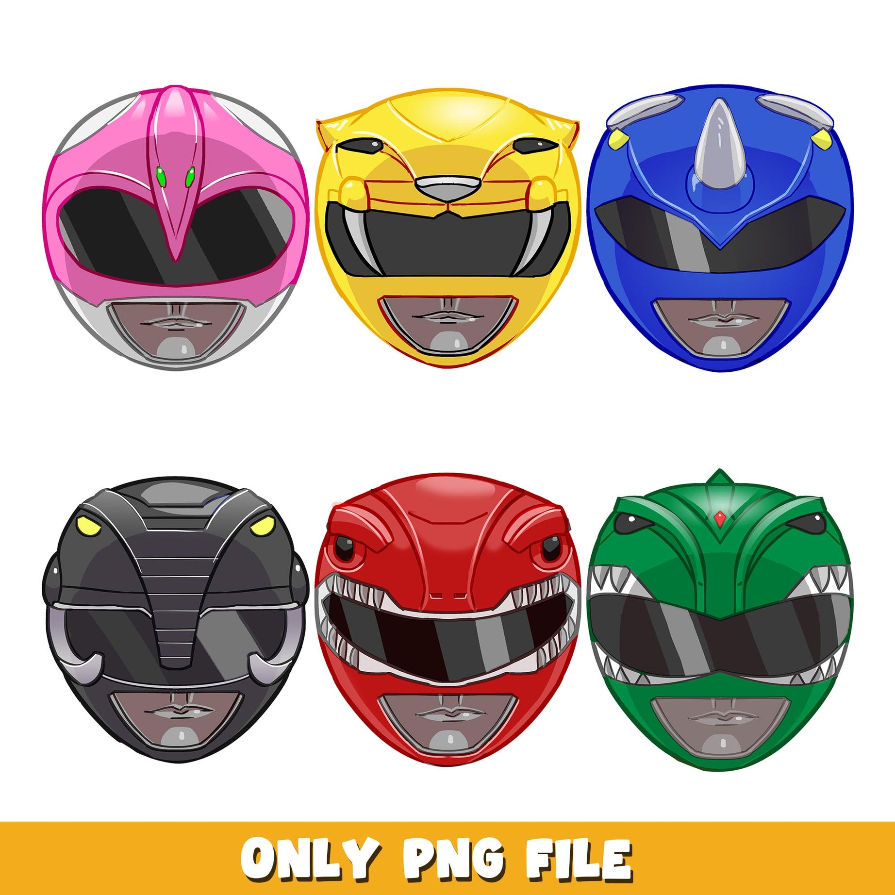 Power rangers helmet face png, Power rangers bundle png, cartoon png