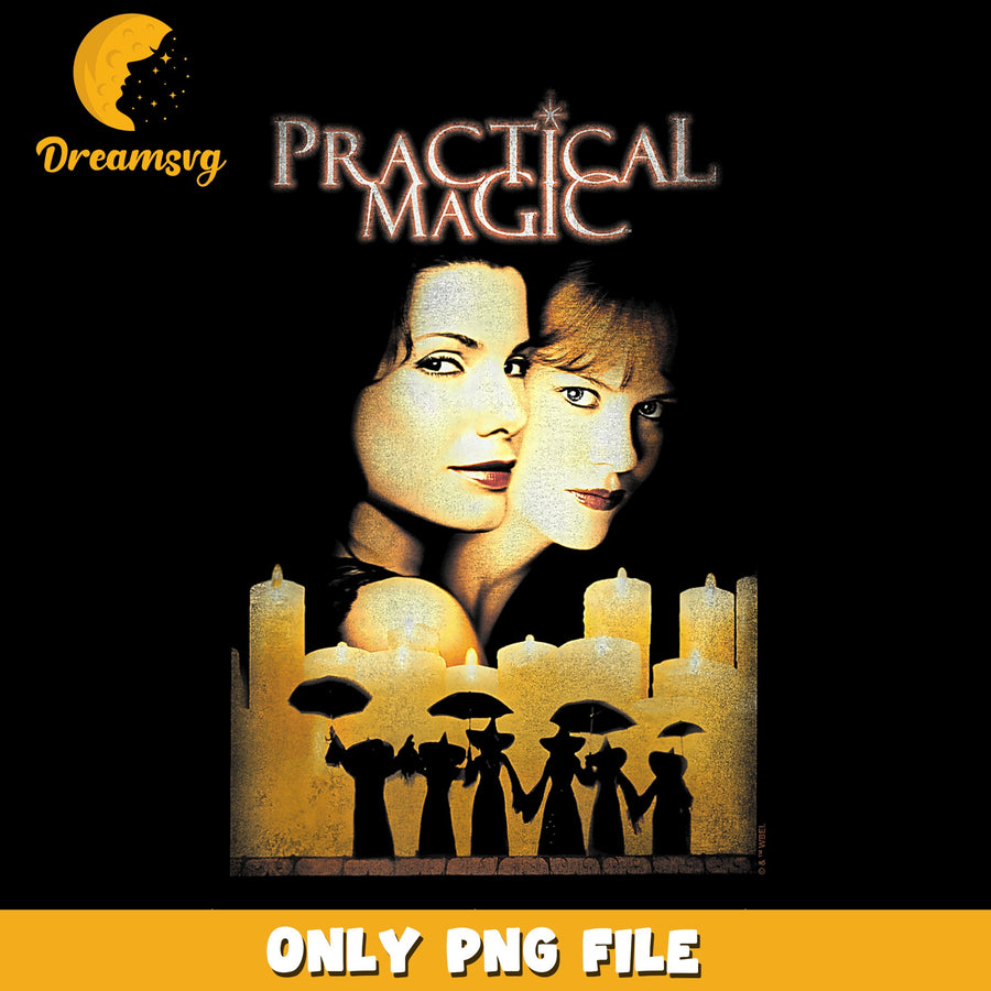 Practical Magic Movie Poster Witch Candles PNG, Halloween, Spooky PNG
