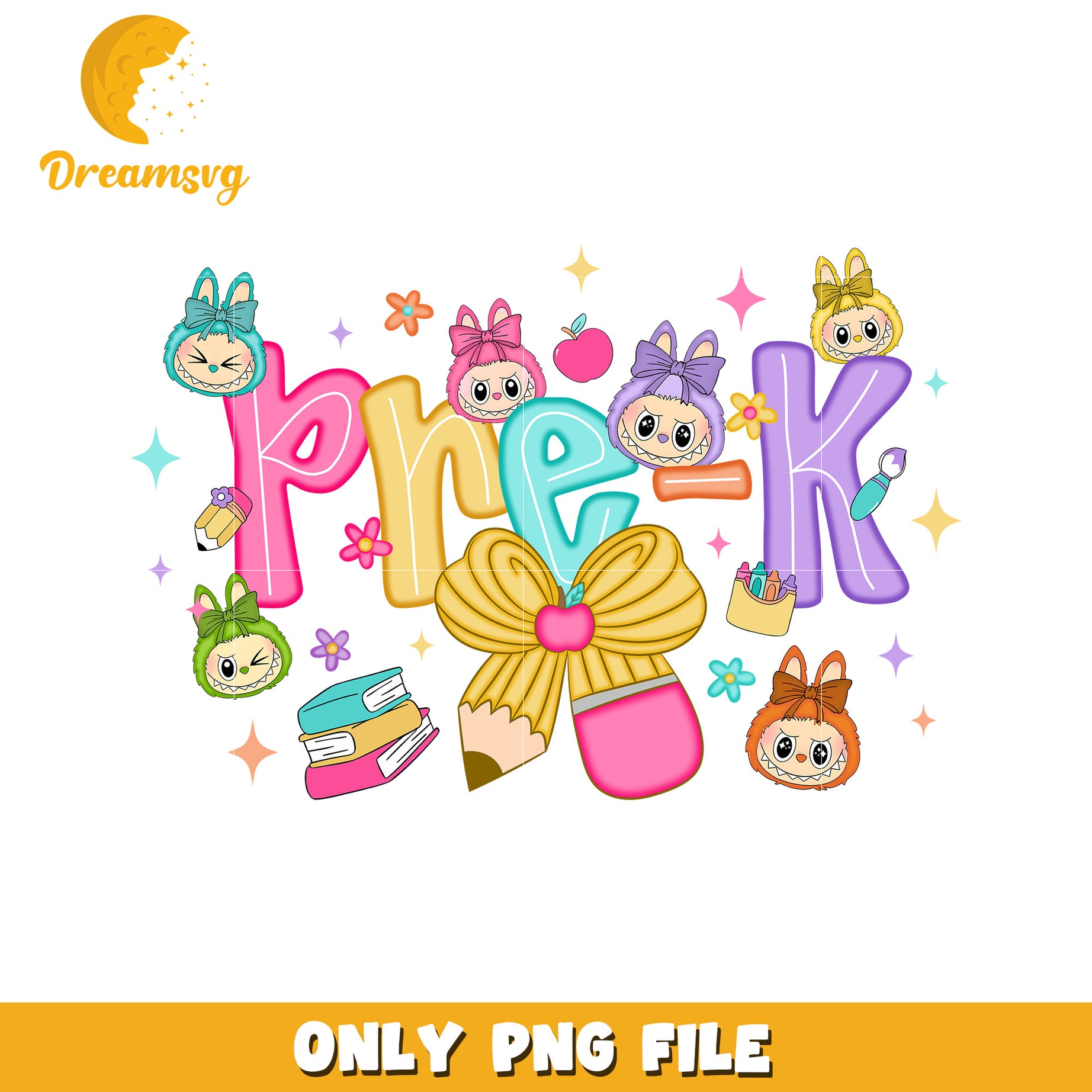 Pre K design png, have a seat labubu​ png, labubu doll png
