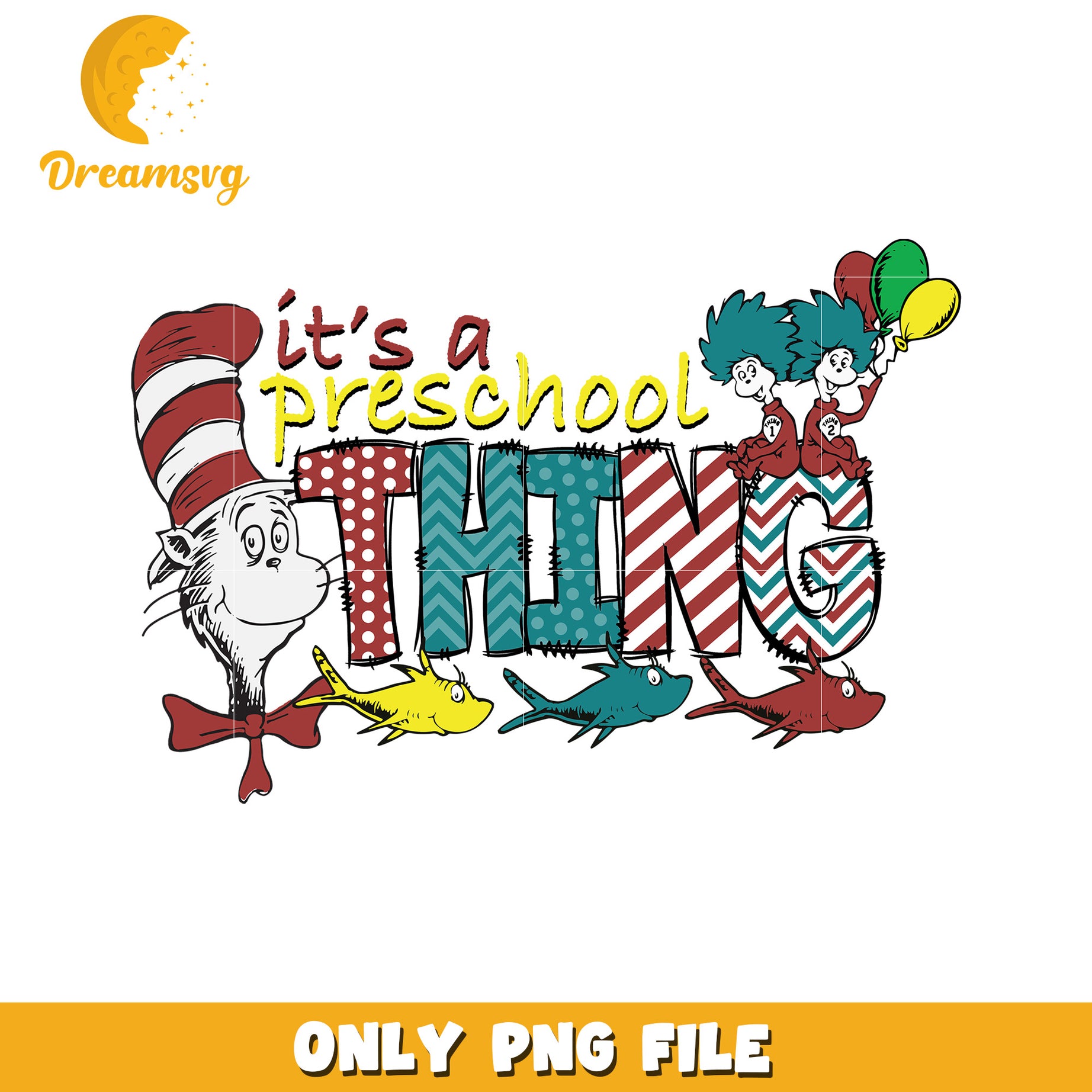 Preschool Thing PNG Cat Hat Design