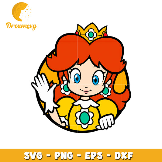 Princess Daisy SVG Cut File
