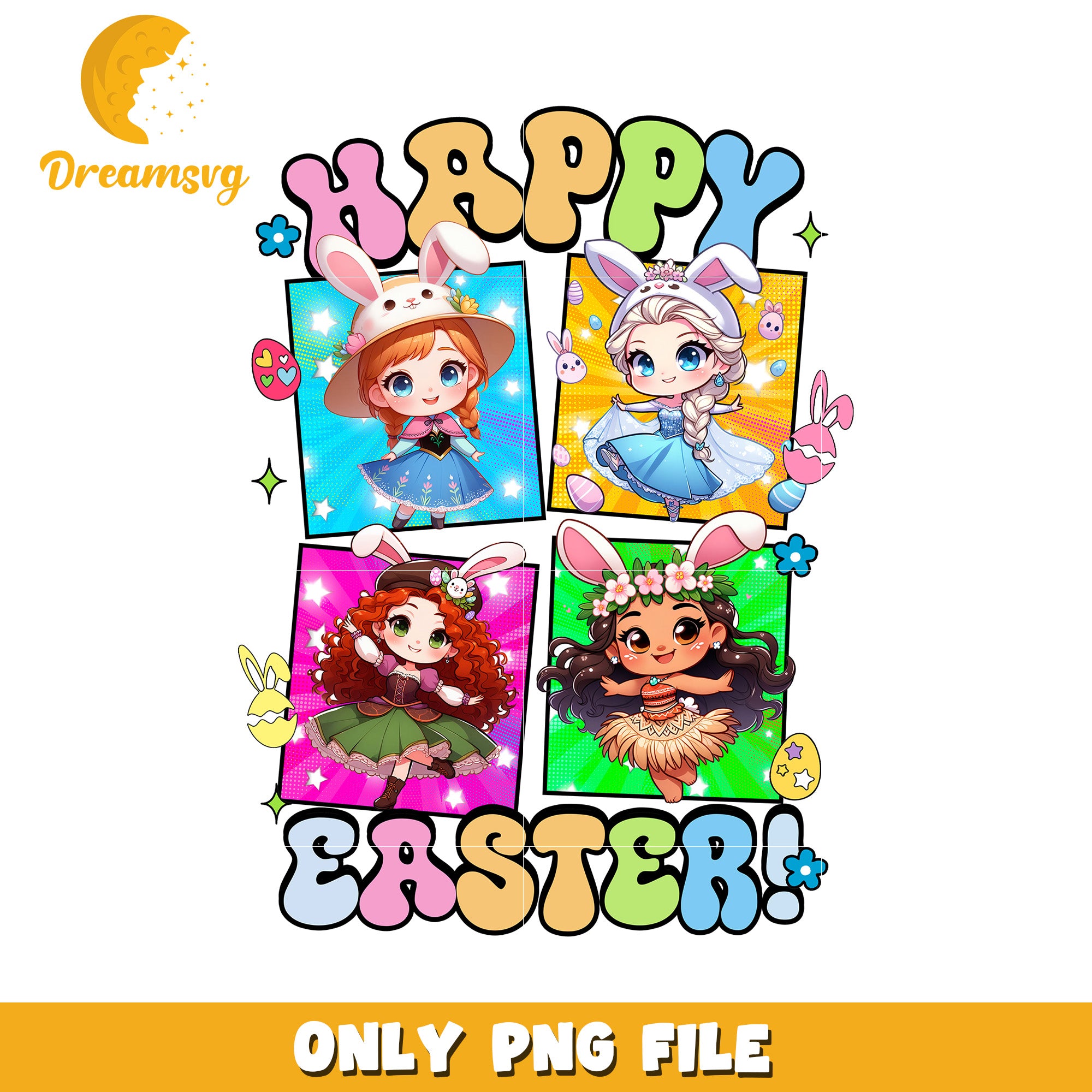 Princess Easter PNG Sublimation