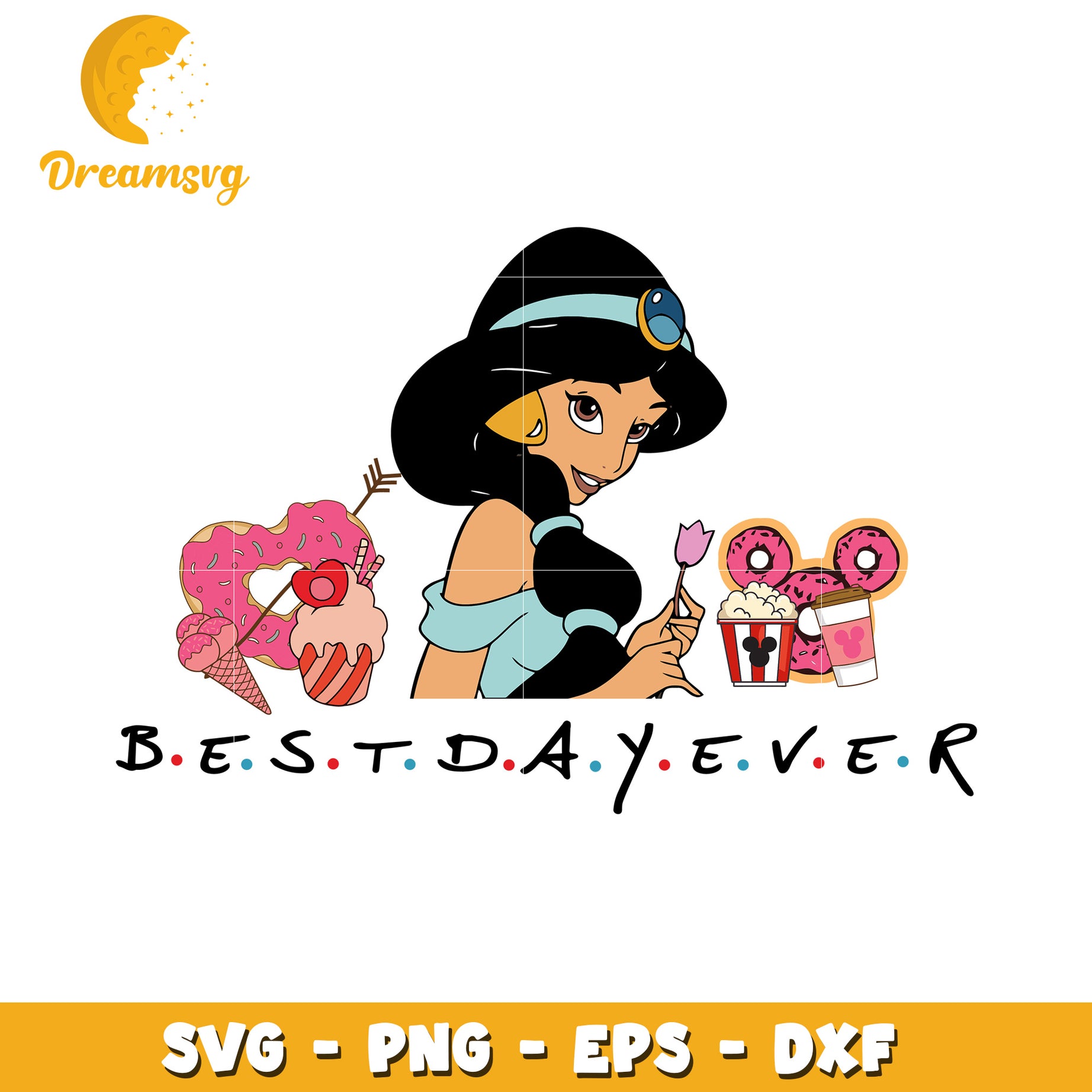 Princess Jasmine Best Day Ever SVG
