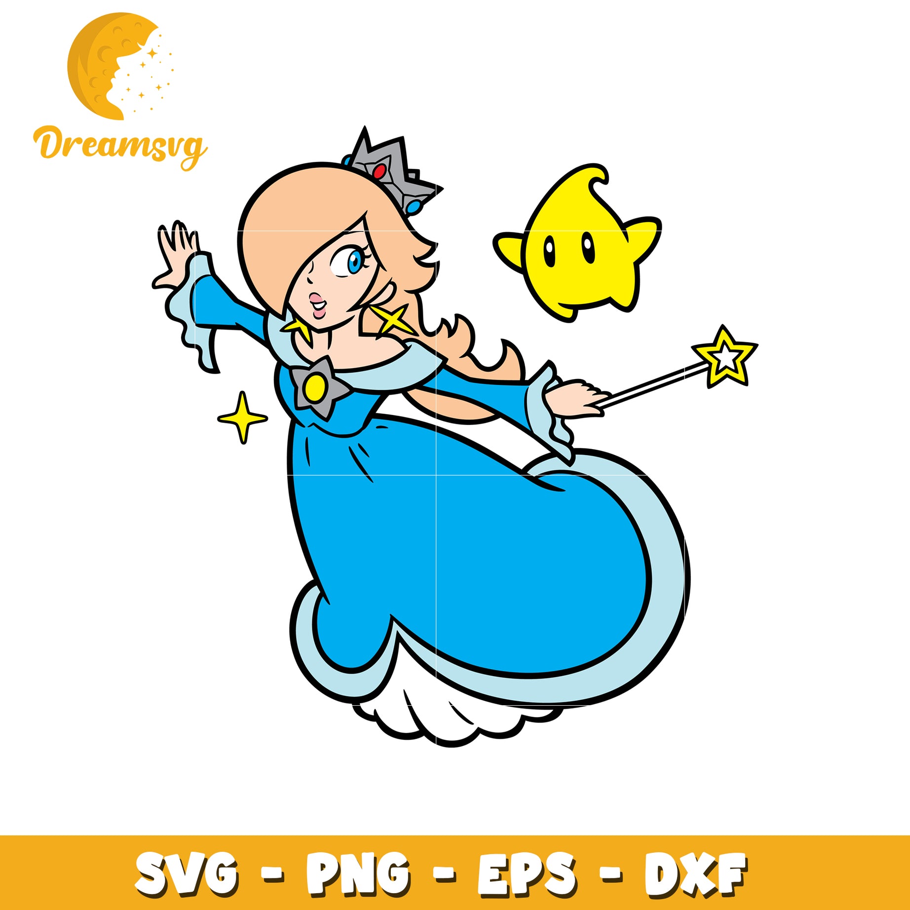 Princess Rosalina SVG Cut File