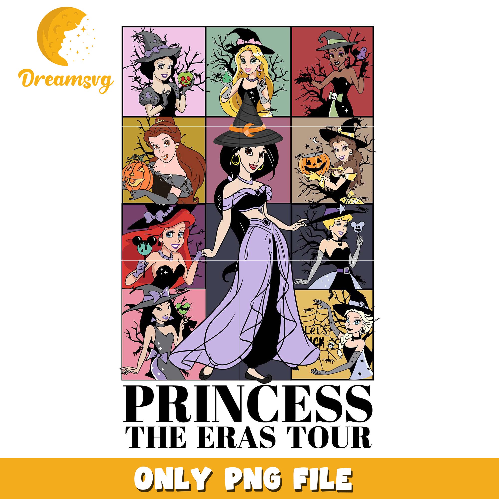 Princess the eras tour png, halloween ​​candy png, disney princess png