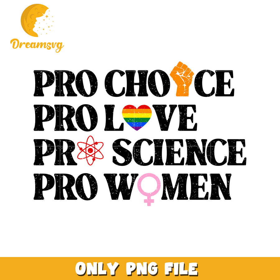 Pro choice women png, women's rights png, feminist png