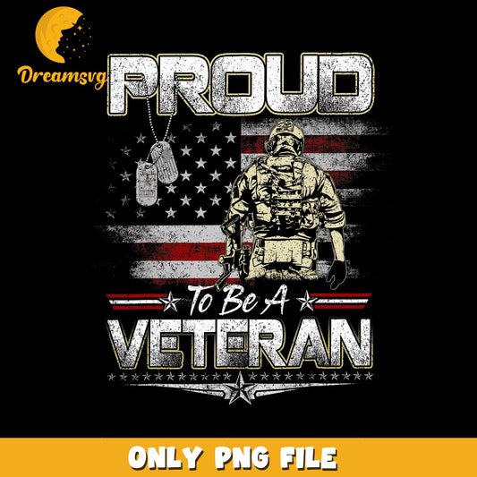Proud To Be A Veteran Soldier American Flag PNG, Military, USA PNG