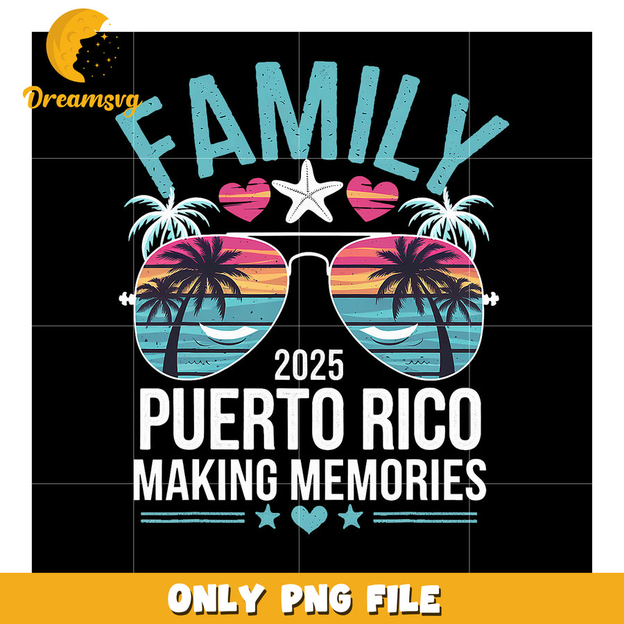 Puerto Rico Family Vacation 2025 PNG