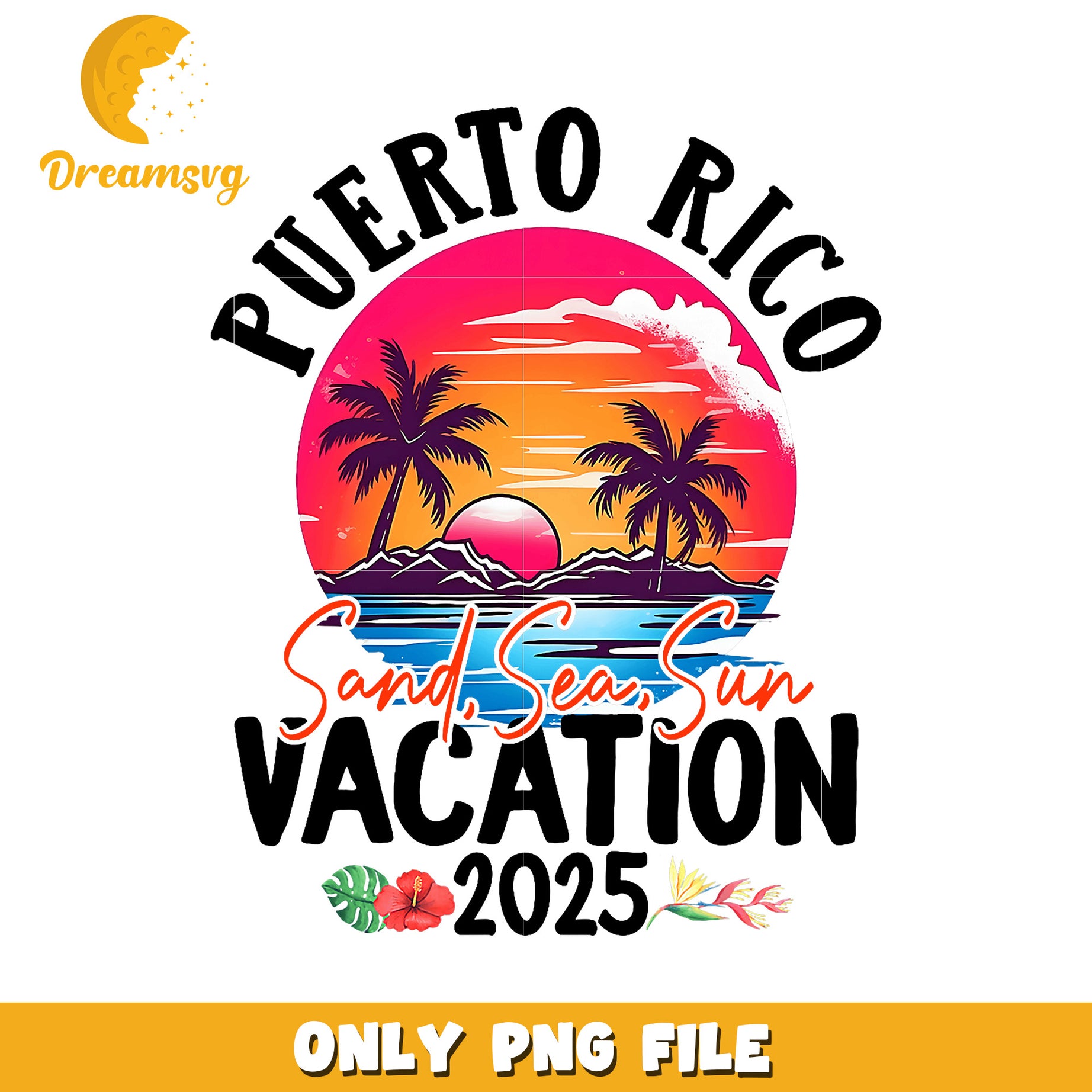 Puerto Rico Vacation 2025 PNG