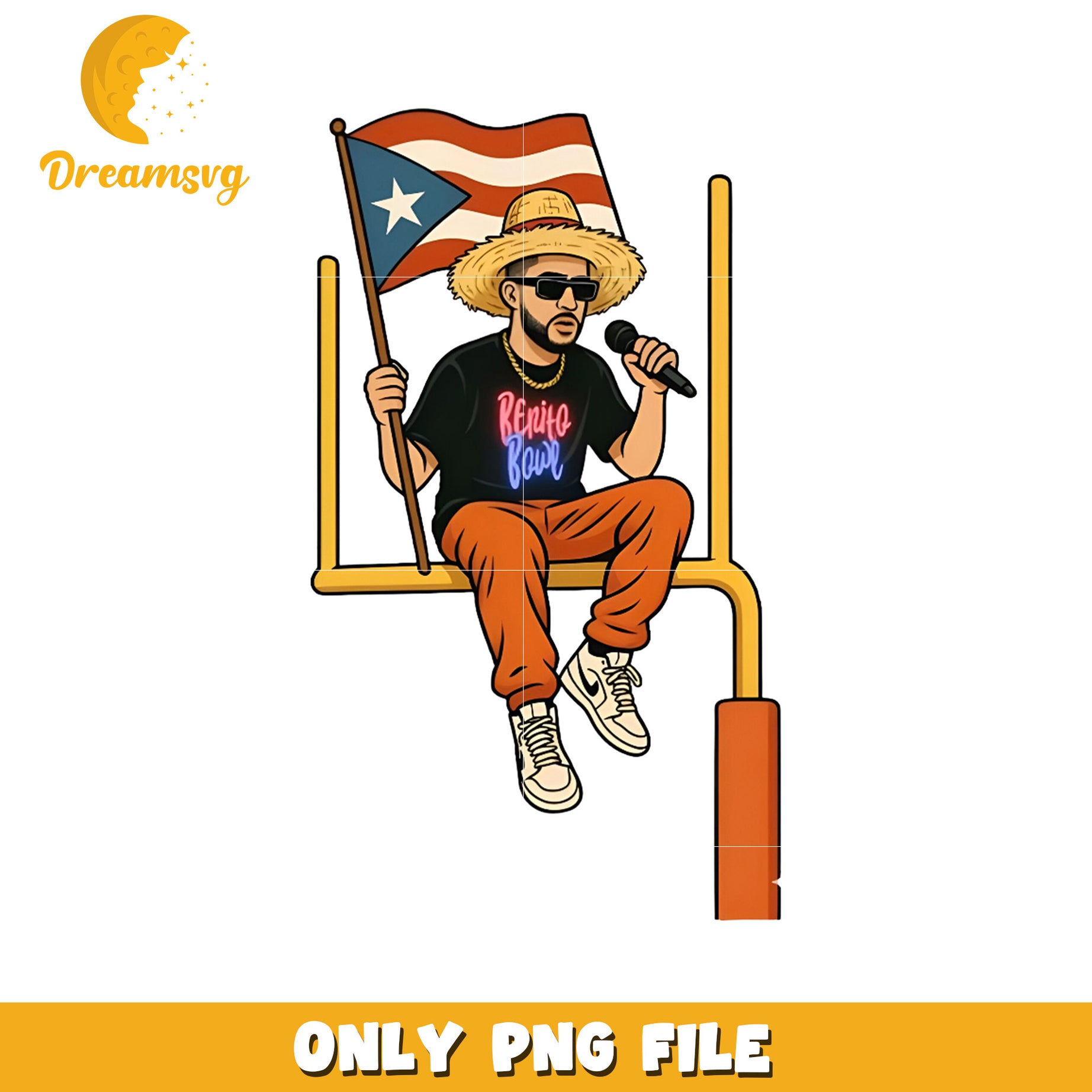 Puerto rico bad bunny png, bad bunny 2026 png, benito fan art png
