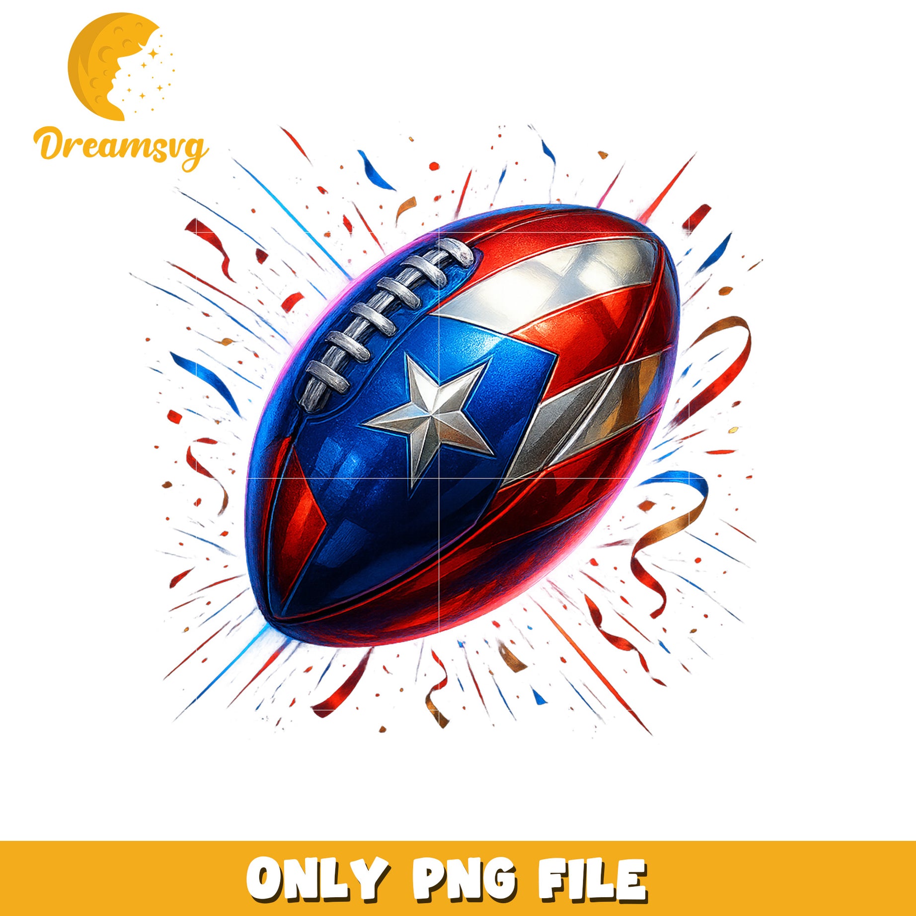 Puerto rico rugby ball png, american football art png, super bowl merch png