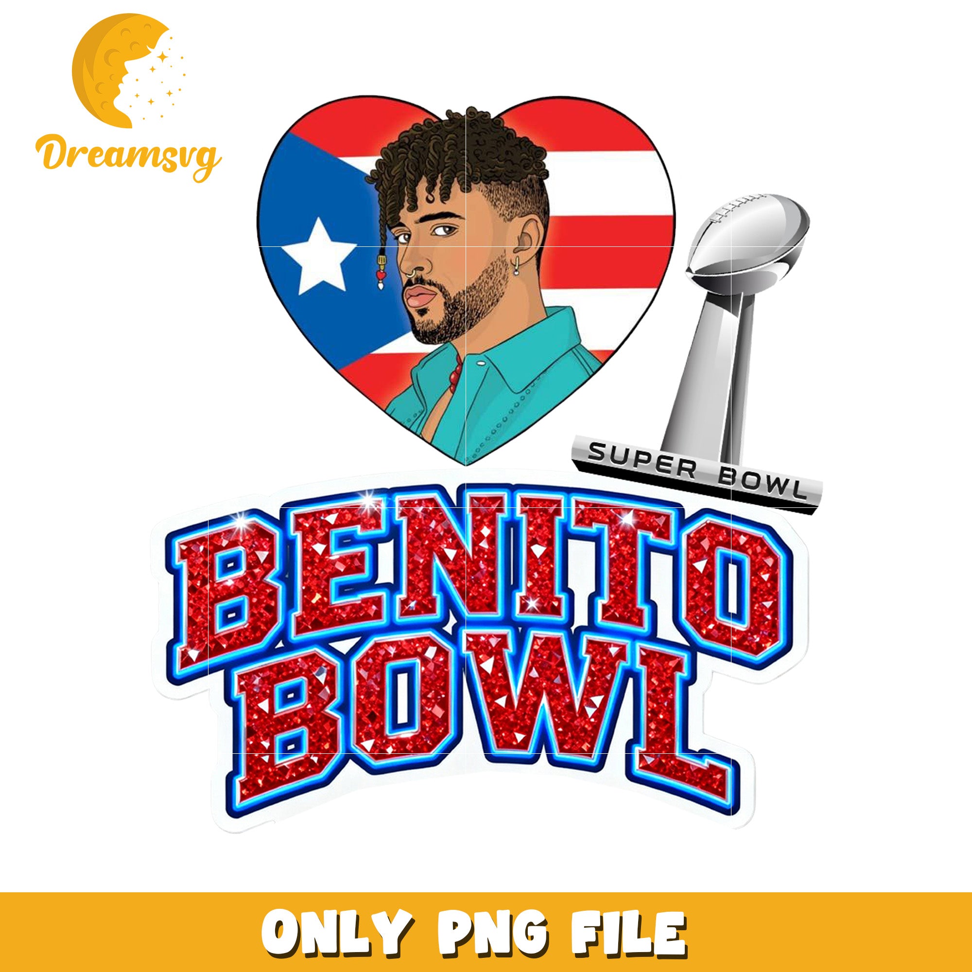 Puert rico benito bowl png, american rugby png, pr flag png