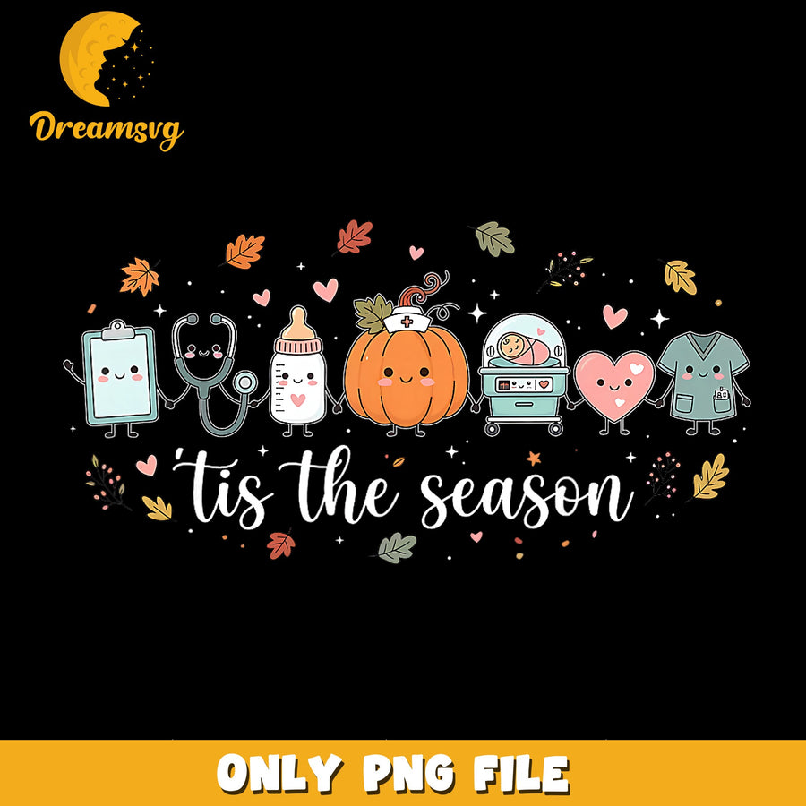 Pumpkin Season PNG, Cute Kawaii Design, Fall Fun PNG