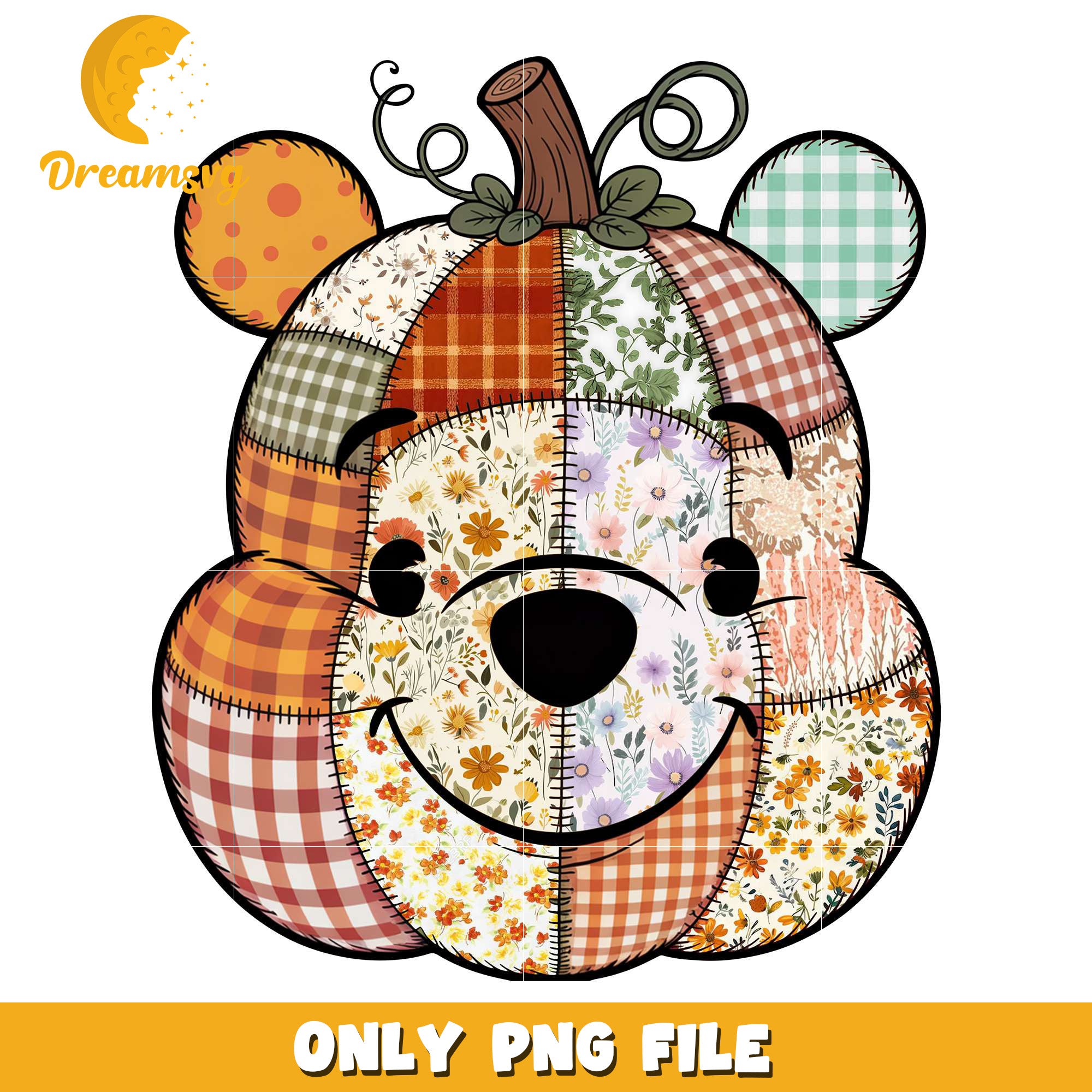 Pumpkin pooh halloween png, halloween disney​​ png, disney characters png