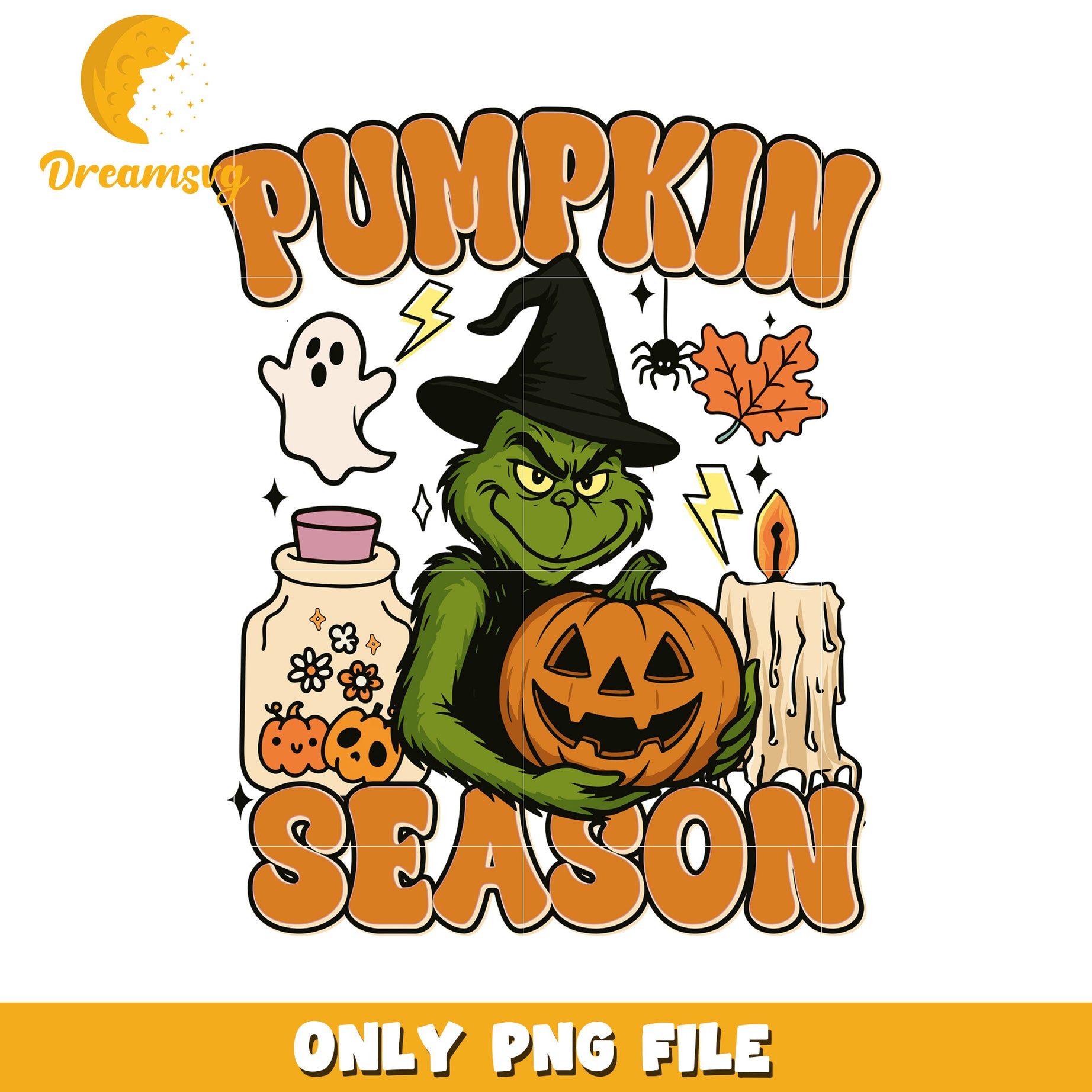 Pumpkin season png, spooky halloween png, halloween costumes png
