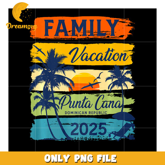 Punta Cana Family Vacation 2025 PNG