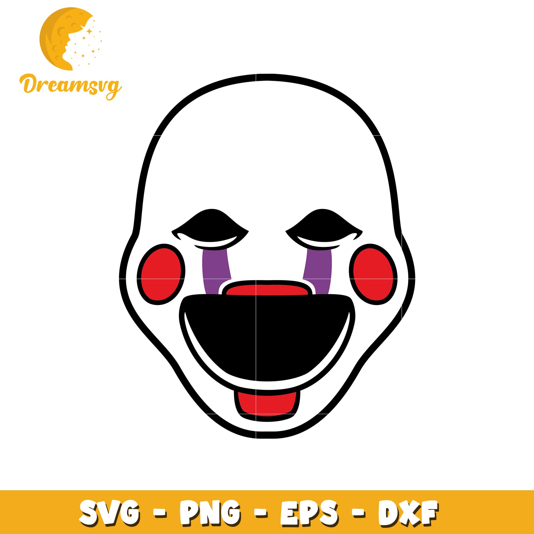 Puppet Clown SVG Cut File PNG EPS DXF