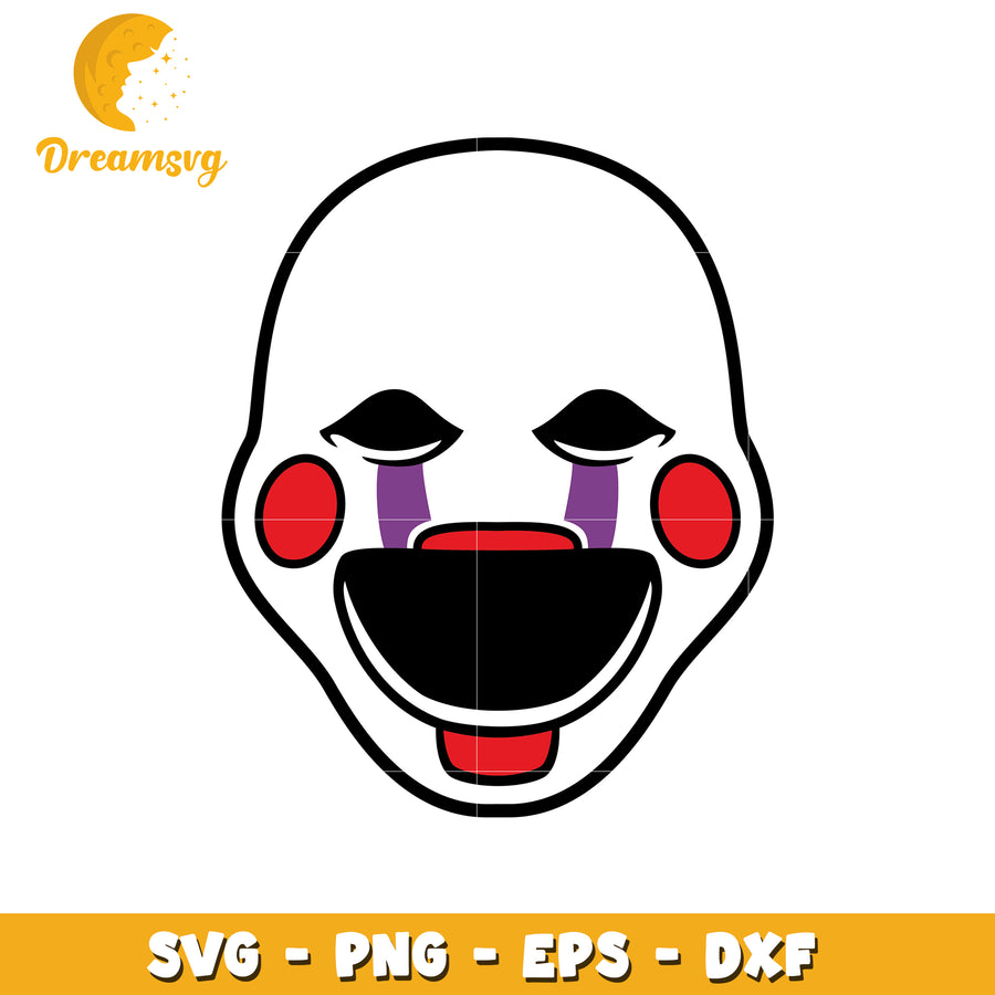 Puppet Clown SVG Cut File PNG EPS DXF