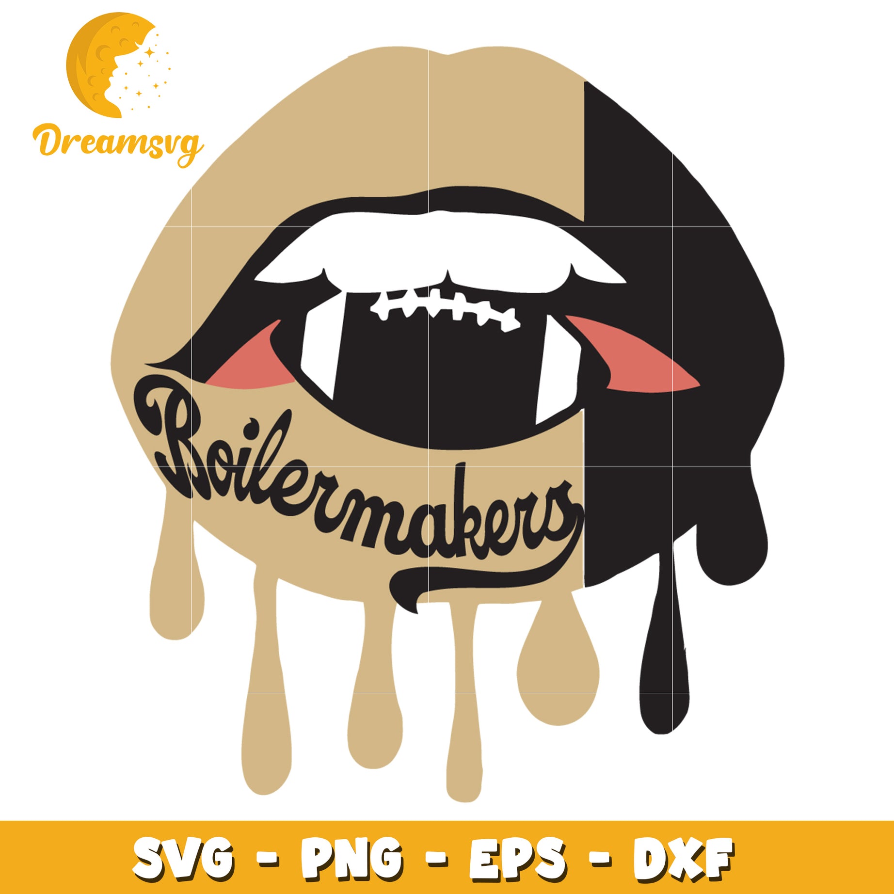 Purdue Boilermakers Lips SVG Cut File