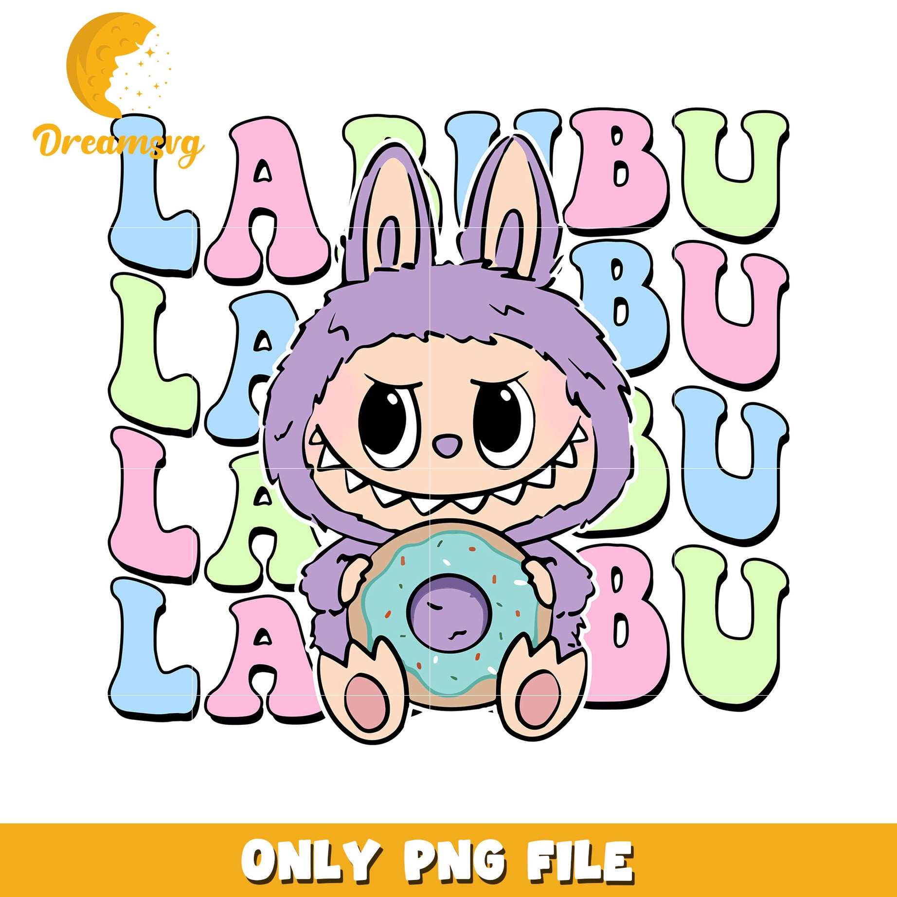Purlple labubu cute design png, popmart laubu png, cute labubu toys png