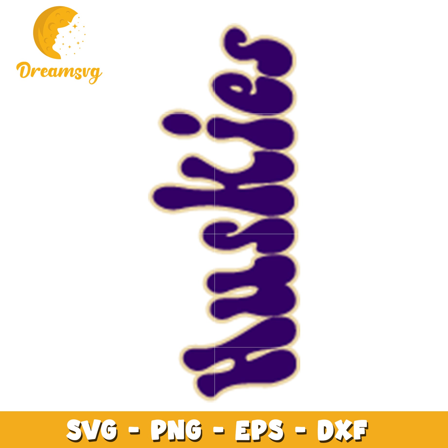 Purple Drips SVG Cut File