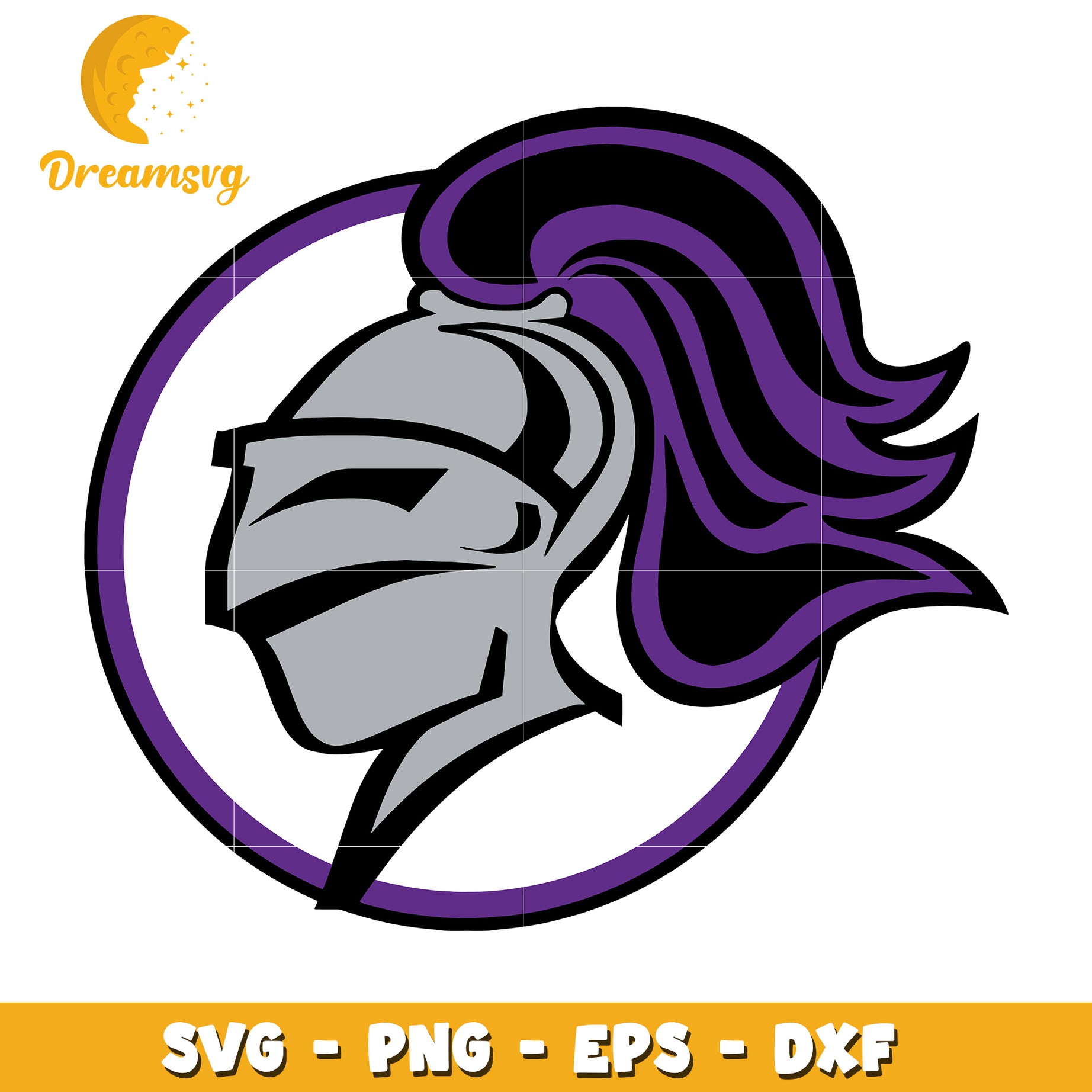 Purple Knight SVG Cut File