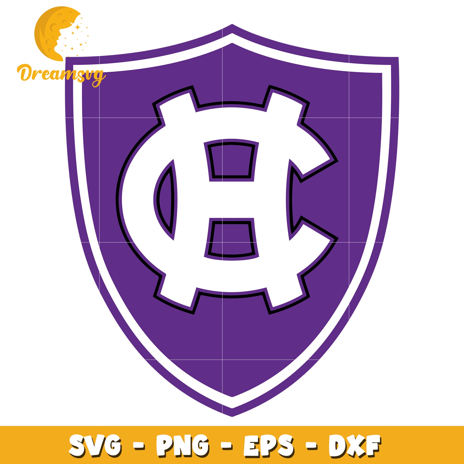 Purple Shield SVG Cut File