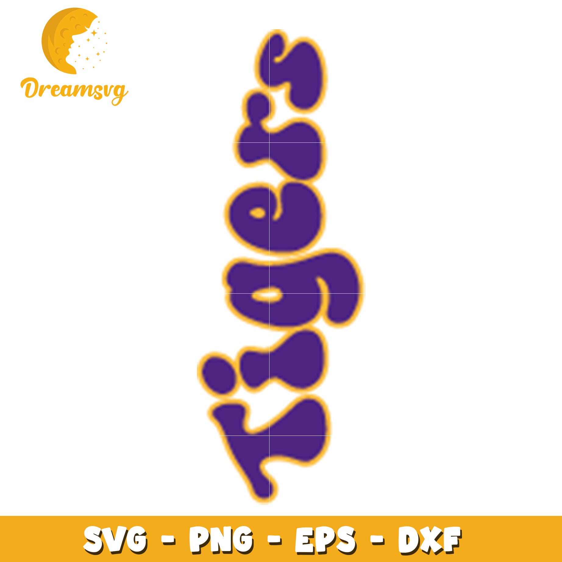 Purple Word Art SVG PNG EPS DXF Files