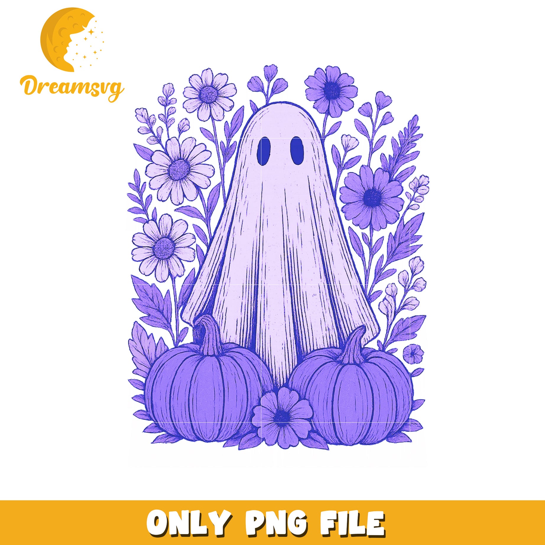 Purple pumpkin ghoul png, halloween png, halloween vacation png