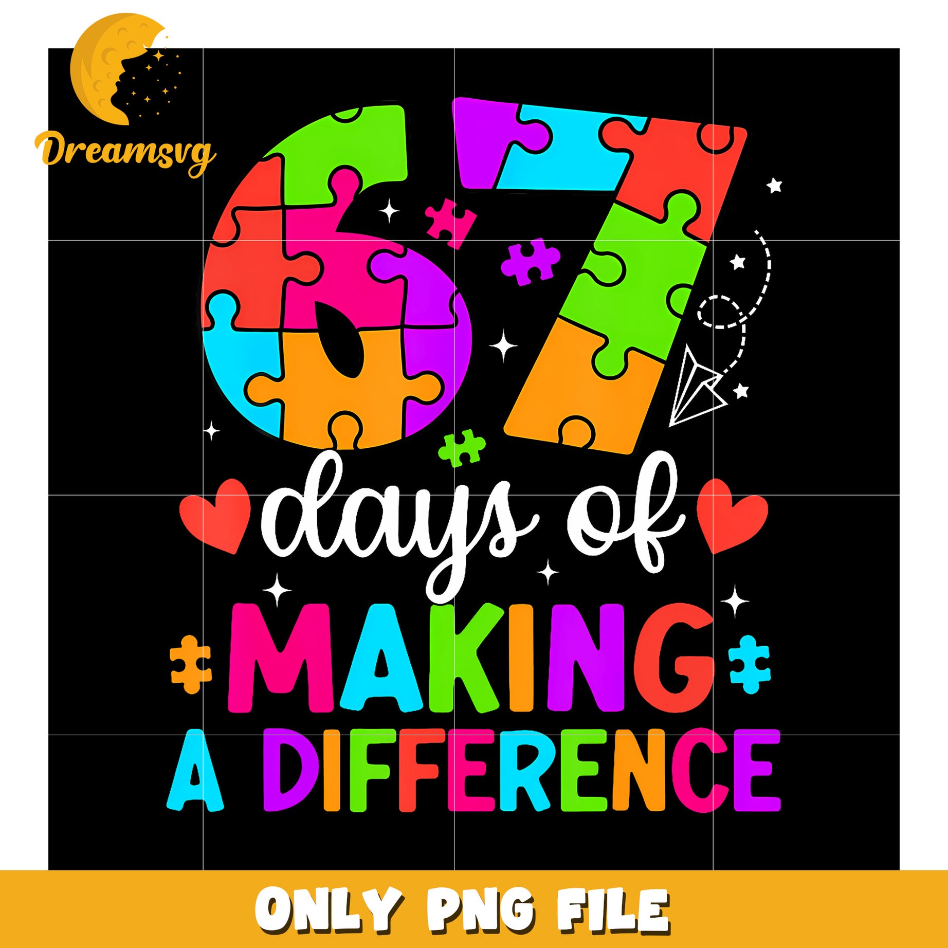 Puzzle 67 days of school png, six seven kid​ png, puzzle png
