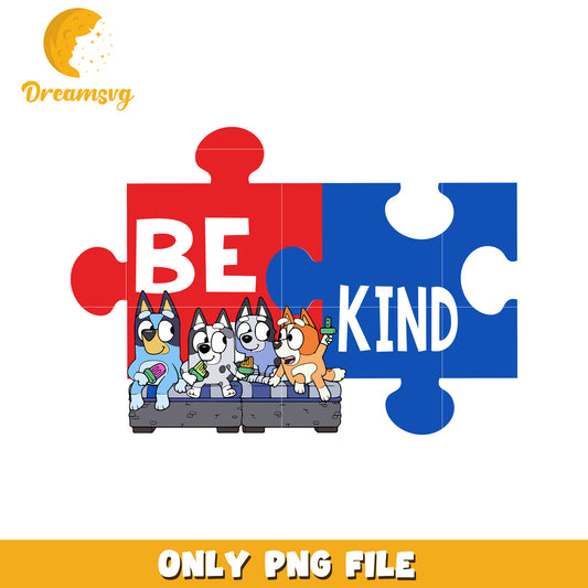 Puzzle peace be kind autism png, autism awareness puzzle piece png