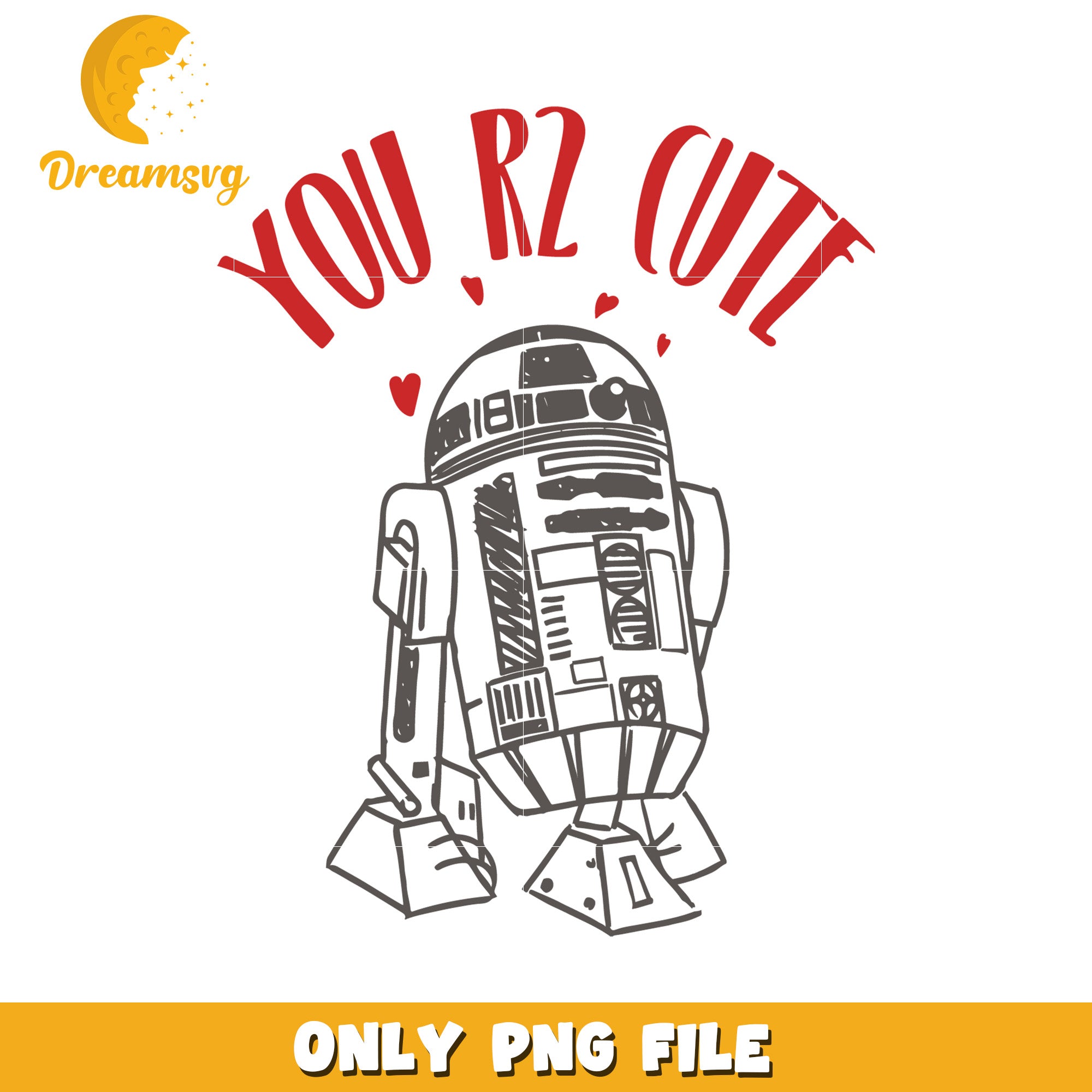 R2D2 Cute PNG Image Download – DreamSVG Store
