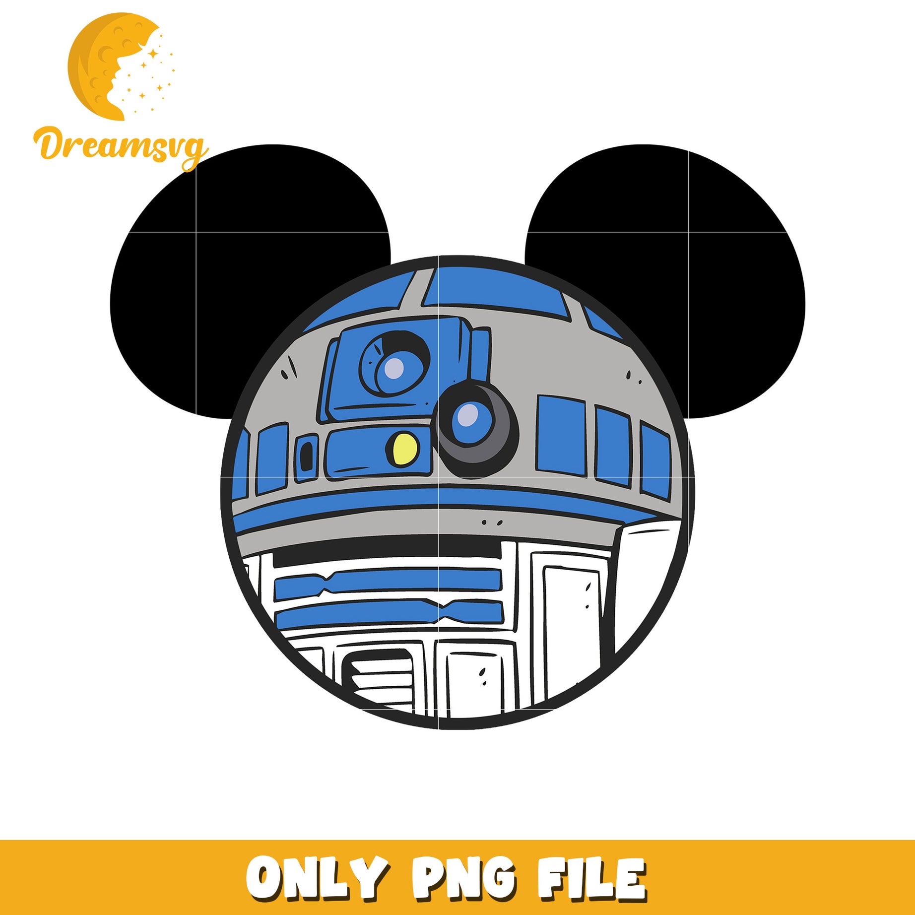 R2D2 Mickey Mouse PNG File