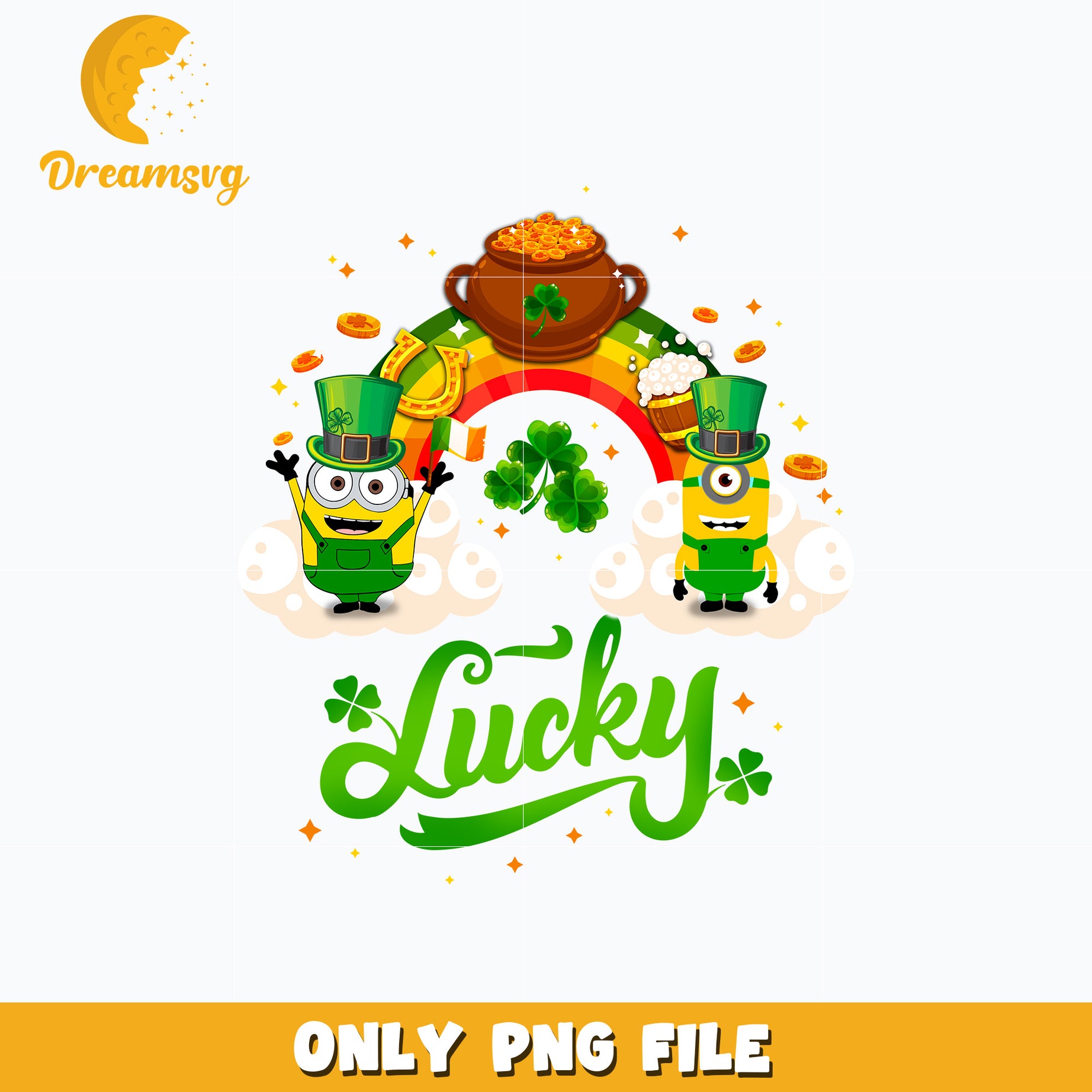 Minions lucky st. patricks day Png