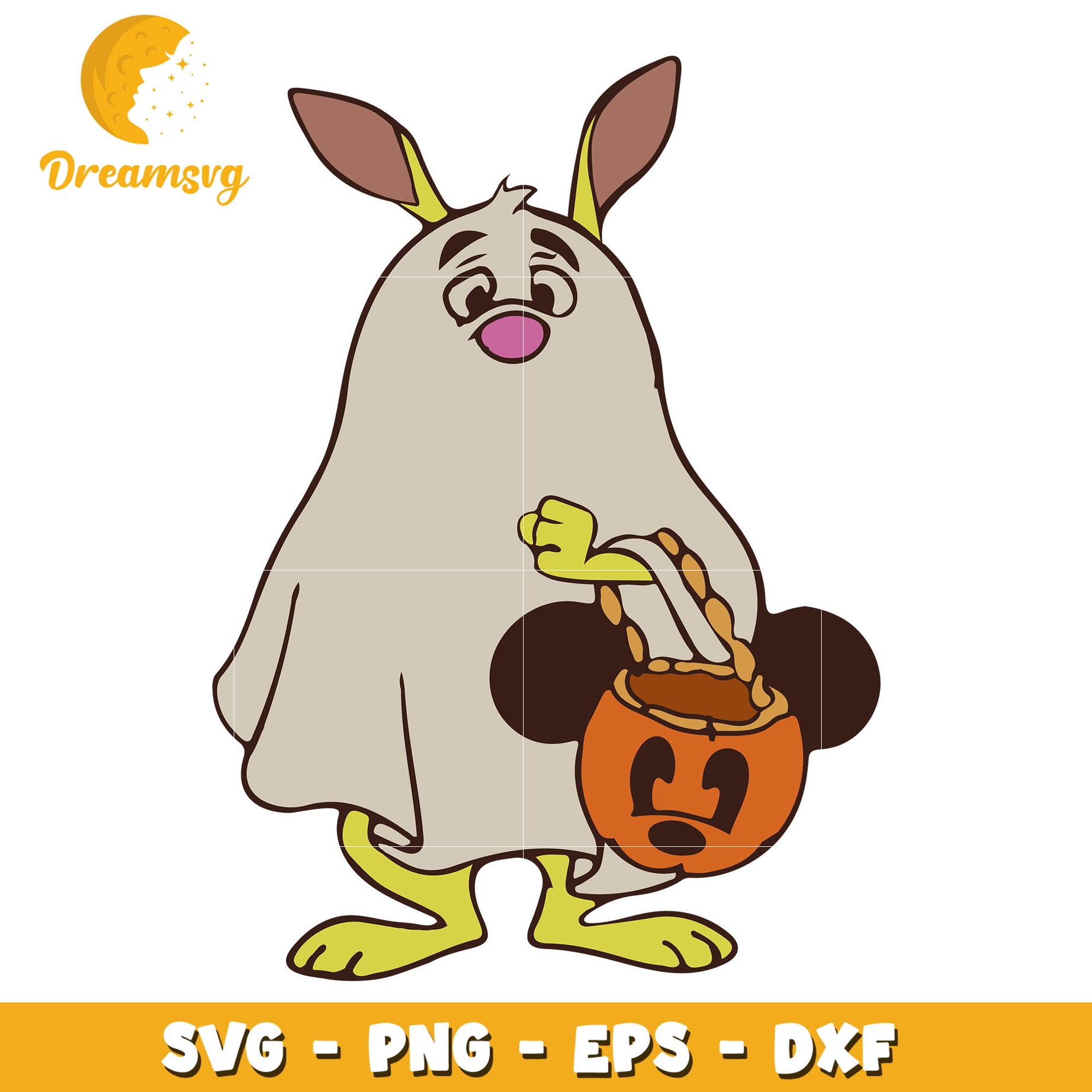 Disney Rabbit ghost svg, halloween svg