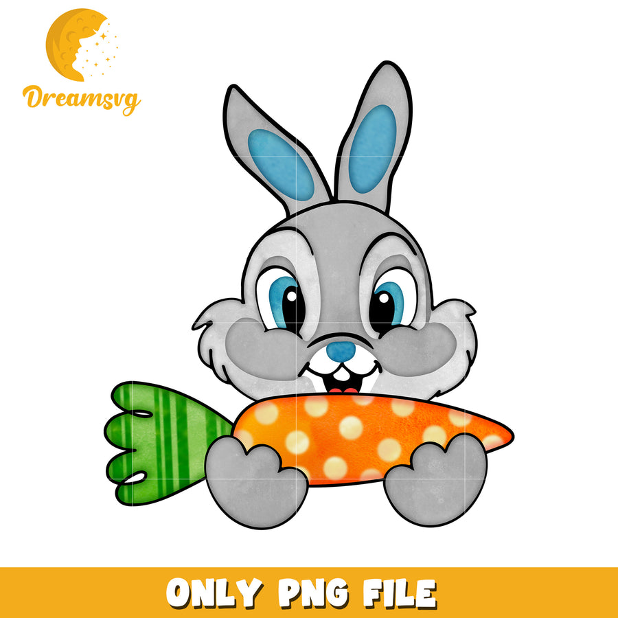Rabbit and carrot easter day png, easter day png, bunny png