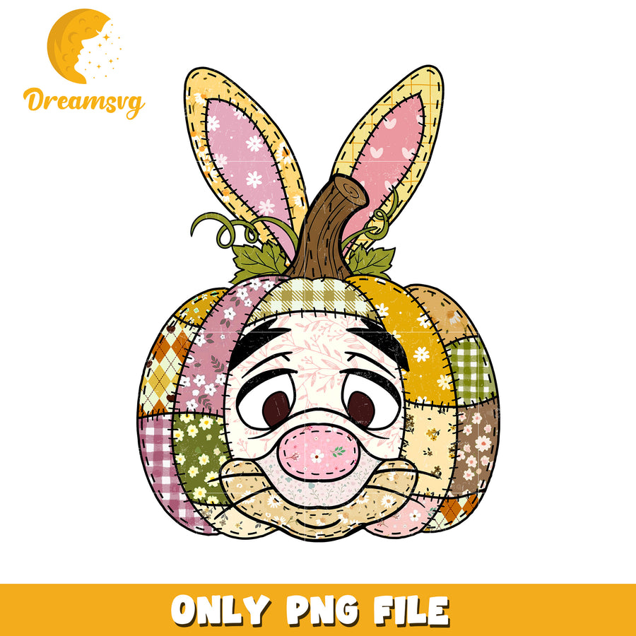 Rabbit pumpkin design png, halloween cartoons png, spirit halloween png