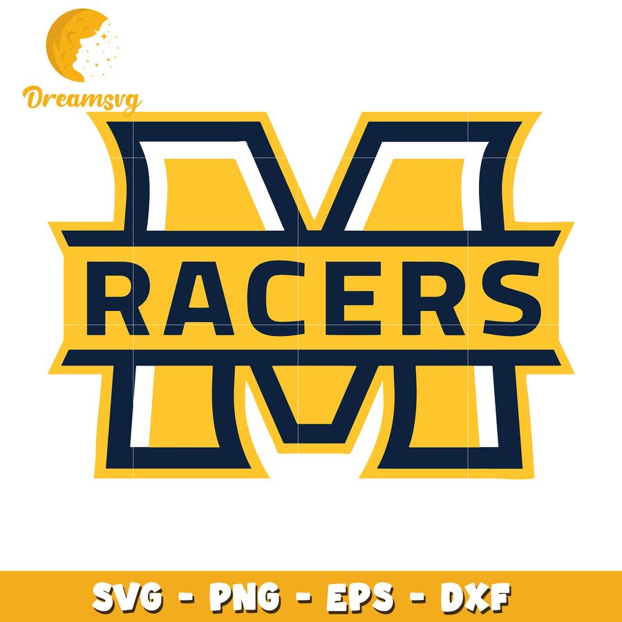 Racers M Logo SVG PNG EPS DXF