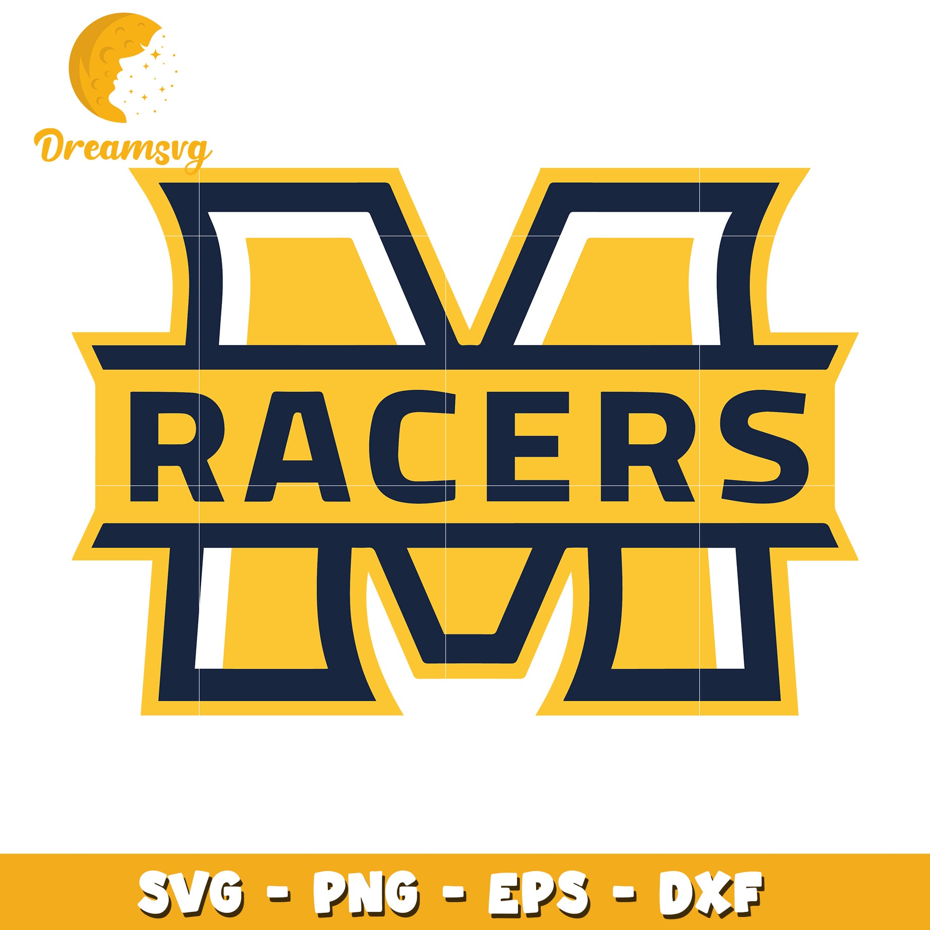 Racers Monogram SVG PNG EPS DXF