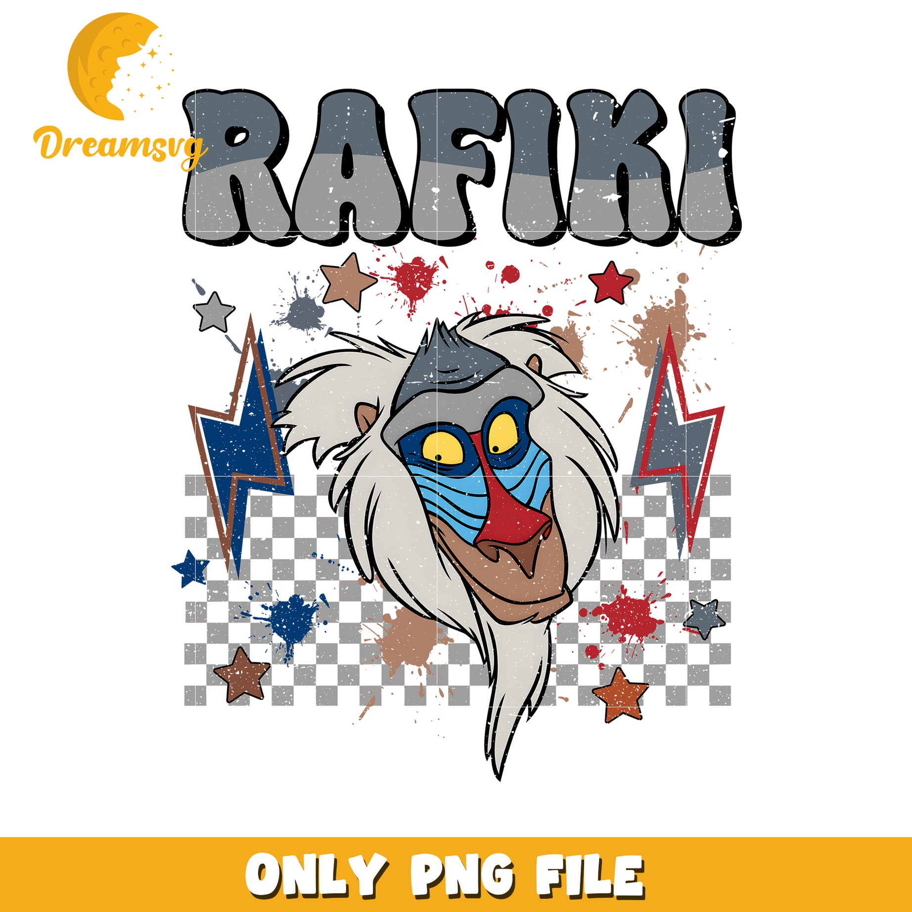 Rafiki head design png, lion king rafiki png, rafiki face png