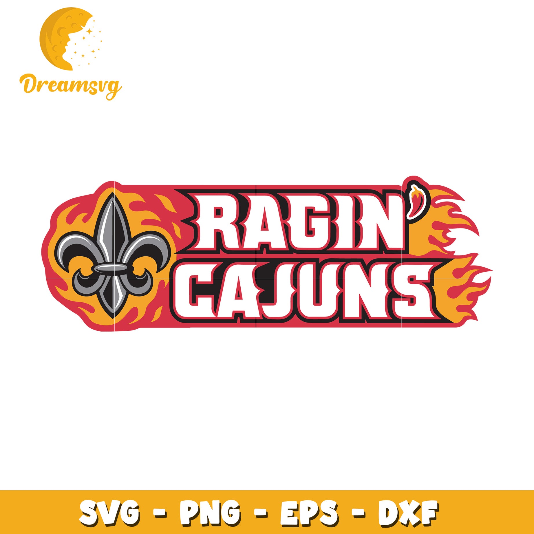 Ragin Cajuns SVG PNG EPS DXF