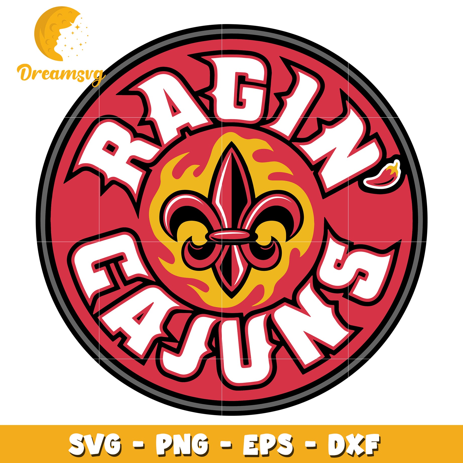 Ragin Cajuns SVG PNG EPS DXF Files – DreamSVG Store