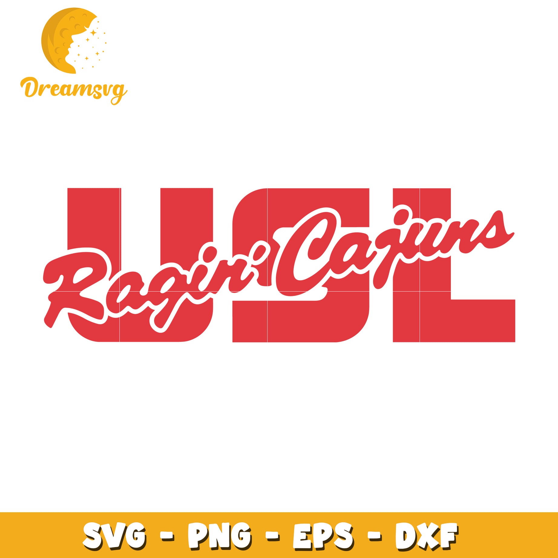 Ragin Cajuns USL SVG Design for Sports Merchandise and Crafts